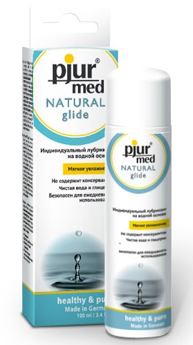 Нейтральный лубрикант на водной основе pjur MED Natural glide - 100 мл. - Pjur - купить с доставкой в Сыктывкаре