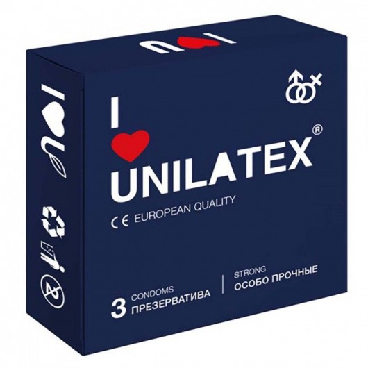 Ультрапрочные презервативы Unilatex Extra Strong - 3 шт. - Unilatex - купить с доставкой в Сыктывкаре