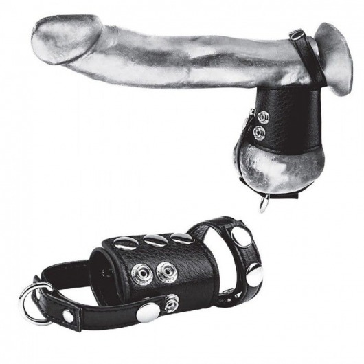 Кольцо на член и мошонку Cock Ring With 2  Ball Stretcher And Optional Weight Ring - BlueLine - в Сыктывкаре купить с доставкой