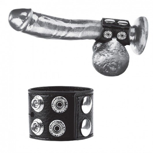 Ремень на член и мошонку 1.5  Cock Ring With Ball Strap - BlueLine - купить с доставкой в Сыктывкаре