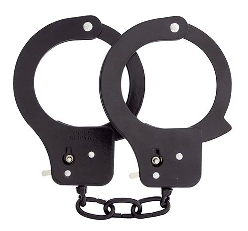 Чёрные наручники из листового металла BONDX METAL CUFFS BLACK - Dream Toys - купить с доставкой в Сыктывкаре