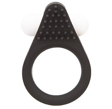 Чёрное эрекционное кольцо LIT-UP SILICONE STIMU RING 1 BLACK - Dream Toys - в Сыктывкаре купить с доставкой