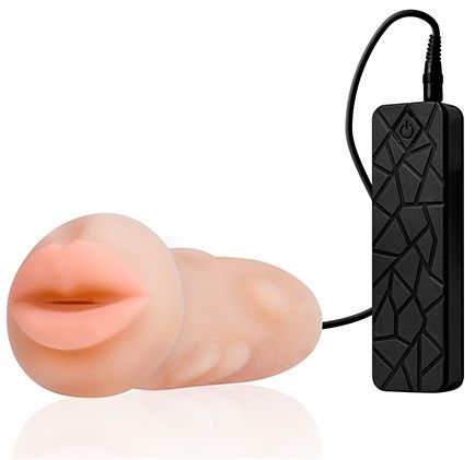 Мастурбатор-ротик с вибрацией REALSTUFF VIBRATING MASTURBATOR MOUTH - Dream Toys - в Сыктывкаре купить с доставкой