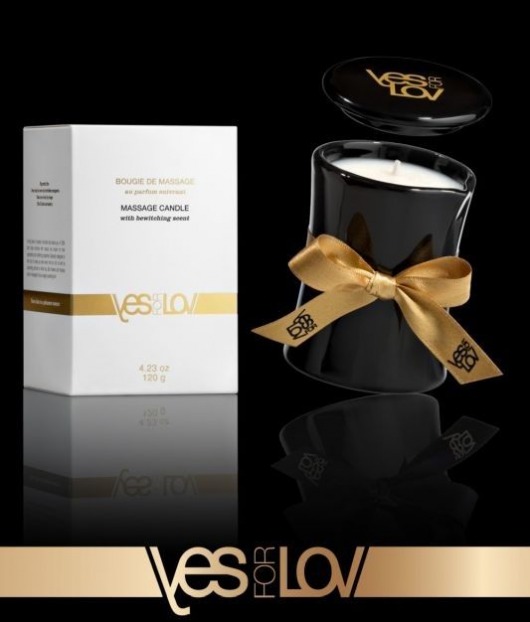 Массажная аромасвеча BEWITCHING MASSAGE CANDLE - 120 мл. - YESforLOV - купить с доставкой в Сыктывкаре