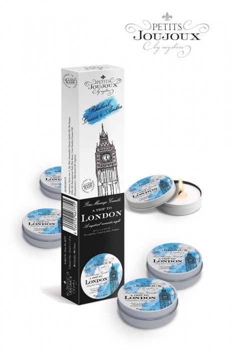 Набор из 5 свечей Petits Joujoux London с ароматом ревеня, амбры и чёрной смородины - MyStim - купить с доставкой в Сыктывкаре