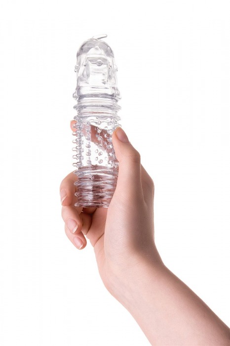 Прозрачная насадка на пенис TOYFA A-Toys с расширенной головкой - 15,3 см. - A-toys - в Сыктывкаре купить с доставкой