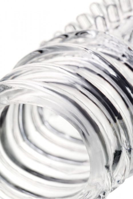 Прозрачная насадка на пенис TOYFA A-Toys с расширенной головкой - 15,3 см. - A-toys - в Сыктывкаре купить с доставкой