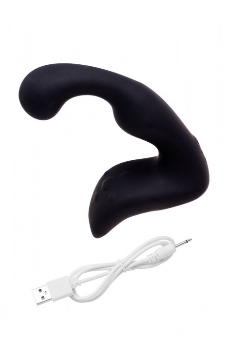 Чёрный изогнутый вибростимулятор простаты Erotist - Erotist Adult Toys - в Сыктывкаре купить с доставкой
