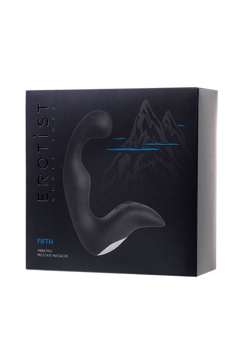 Чёрный изогнутый вибростимулятор простаты Erotist - Erotist Adult Toys - в Сыктывкаре купить с доставкой