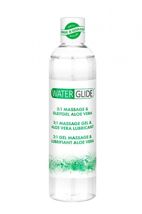 Гель-смазка 2-в-1 MASSAGE   LUBRICANT ALOE VERA - 300 мл. - Waterglide - купить с доставкой в Сыктывкаре