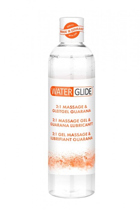 Гель-смазка 2-в-1 MASSAGE   LUBRICANT GUARANA - 300 мл. - Waterglide - купить с доставкой в Сыктывкаре