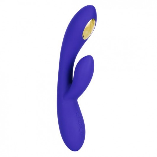 Фиолетовый вибратор с функцией электростимуляции Intimate E-Stimulator Dual Wand - 21,5 см. - California Exotic Novelties - купить с доставкой в Сыктывкаре