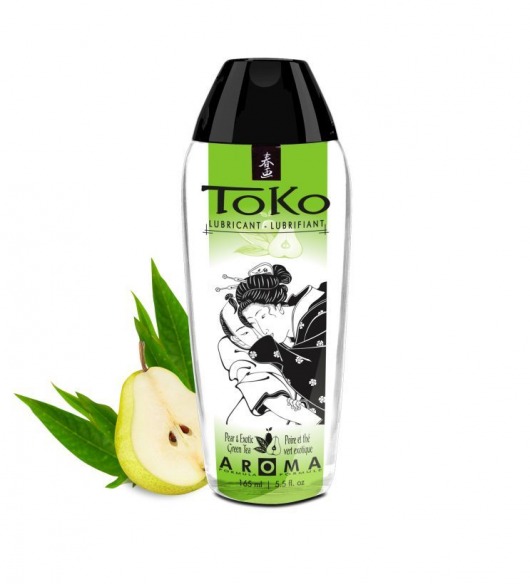 Интимный гель TOKO Pear   Exotic Green Tea с ароматом груши и зеленого чая - 165 мл. - Shunga - купить с доставкой в Сыктывкаре