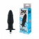 Черная ребристая вибровтулка с ограничителем - 9 см. - Sex Expert в Сыктывкаре Черная ребристая вибровтулка с ограничителем - 9 см. - Sex Expert