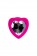 Розовая анальная втулка Diamond Heart с прозрачным кристаллом - 7 см. - ToyFa - купить с доставкой в Сыктывкаре Розовая анальная втулка Diamond Heart с прозрачным кристаллом - 7 см. - ToyFa - купить с доставкой в Сыктывкаре