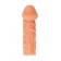 Телесная закрытая насадка с венками Cock Sleeve Size S - 13,8 см. - KOKOS - в Сыктывкаре купить с доставкой