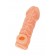 Телесная закрытая насадка с венками Cock Sleeve Size S - 13,8 см. - KOKOS - в Сыктывкаре купить с доставкой