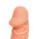 Телесная закрытая насадка с венками Cock Sleeve Size S - 13,8 см. - KOKOS - в Сыктывкаре купить с доставкой