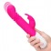 Розовый массажер для G-точки Slim Shaft thrusting G-spot Rabbit - 23 см. - Rabbit Essentials