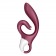 Бордовый вибратор-кролик Love me - 21,2 см. - Satisfyer