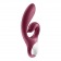 Бордовый вибратор-кролик Love me - 21,2 см. - Satisfyer